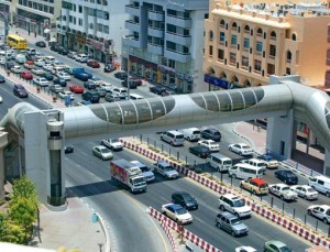 New walkway on Al Rigga road. Al Rigga Road is a major attraction for tourists and residents alike.