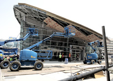 BUILDING WORK: Construction machinery at the site of the Burjuman station of the Dubai Metro. (ITP Images)