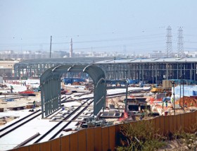 Construction work to complete the Metro station at Al Rashidiya in full swing as the launch date approaches. 