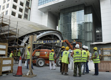 SUMMER BAN: The midday break rule was lifted for work to continue on the Red Line of the Dubai Metro project. 