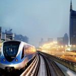 The Gulf emirate's new metro network operated during a trial session on August 9, 2009.