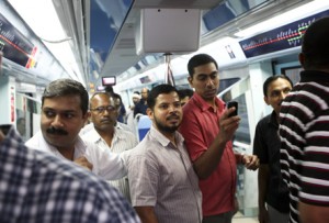 METRO HIT: Some 67,000 people made a journey on the metro on Thursday and 47,000 on Friday. (ITP Images)