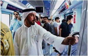 Almost 100,000 use the Dubai Metro on Sunday