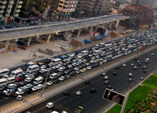 CAR STATISTICS: UAE car sales and the proportion of car ownership are predicted to grow despite the arrival of the Dubai Metro. (Getty Images)