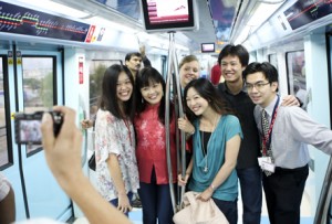 DUBAI METRO: A total of 1,198,699 people made a journey on the metro in its first month. (Getty Images)