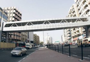 The new walkway over Bank Street Image Credit: Xpress /Virendra Saklani 