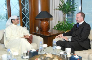 HE Hamad Buamim, Director General of Dubai Chamber with Anthony Parkes, Director of the World Chambers Federation.