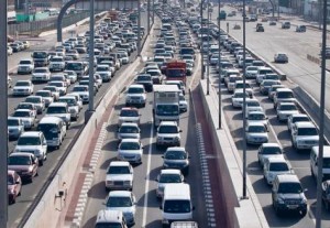     *  Bumper to bumper traffic on Al Ittihad Road which is used mostly by motorists commuting between Dubai and Sharjah. The number of vehicles plying on to Dubai roads has increased to some 1.4 million.     * Image Credit: Oliver Clarke/Gulf News