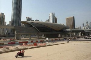 Jumeirah Lakes Towers Metro station is expected to be one of five stations to open next month. Paulo Vecina / The National