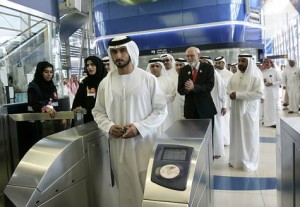     *  Shaikh Majid Bin Mohammad Bin Rashid Al Maktoum, Chairman of Dubai Cultures and Arts Authority, at a Dubai Metro station to launch Public Transport Day initiative on November 1, 2010.     * Image Credit: Virendra Saklani/Gulf News