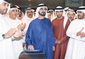     *  Shaikh Mohammad launches Dubai Metro on 9th of September 2009.     * Image Credit: WAM