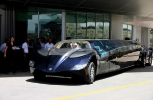 Sulayem takes the Superbus out onto the circuit at the beginning of the test drive.