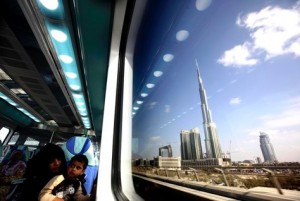 Dubai Metro in operation. (Getty Images)