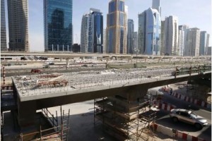   The Dh3.2bn Al Sufouh tram project, which will run from Dubai Marina through Media City and up to Knowledge Village when completed in 2014, is among several projects aimed at cutting reliance on cars.  Pawan Singh / The National