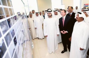     *  Image Credit: Asghar Khan/Gulf News     * Shaikh Maktoum, along with Lieutenant General Dahi Khalfan Tamim, Chief of Dubai Police, Michael H. Corbin, Justin Siberell and other officials during the official opening ceremony of the new American consulate compound in Dubai.