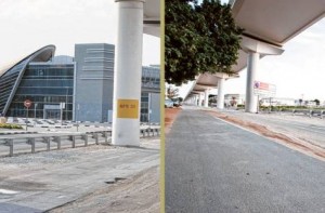     *  Image Credit: Kamil M. Panna/Gulf News Reader     * The dilapidated road forces motorists to swerve suddenly to avoid potholes, and pedestrians have no option but to walk on the same uneven surface in the absence of a footpath.