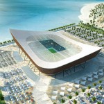 The Al-Shamal stadium's shape was derived from the traditional "dhow", the local fishing boats of the Arabian Gulf Picture: Qatar 2022 via Getty Images