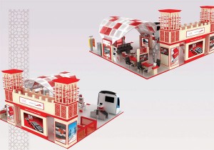 Model of RTA’s stand at the expo