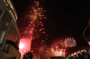     *  Image Credit: Pankaj Sharma/Gulf News     * The Burj Khalifa comes alive in steaks of colour during a fireworks display for the new year.