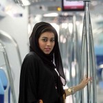 Breaking down the barriers: Woman, 28, becomes first female train driver in the whole of the Middle East