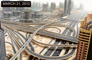     *  Image Credit: Ahmed Ramzan/Gulf News     * The Defence Roundabout project includes traverse bridges across Shaikh Zayed Road, providing freeway in both directions from Al Safa Road to Financial Centre Road, ensuring a seamless traffic flow from Al Safa Road towards Dubai. These bridges were opened in 2010.