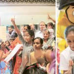 *  Image Credit: Pictures courtesy: Disha Bobby     * Eager participants raise hands to answer questions at a road safety quiz held for shoppers at the Dubai Festival City.