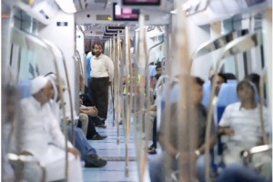 Dubai commuters enjoy far greater freedom of movement thanks to the Metro. The rail service has also been responsible for reducing road traffic. Above, people ride the Metro's Green Line. Jaime Puebla / The National