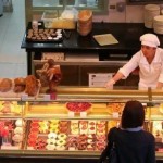 Cakes and pastries on display at the Paul Bakery & Restaurant in Dubai Mall. Traditionally, UAE retail stores have been staffed by Asian shop assistants but now more are coming from Europe.