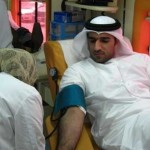 RTA employee donating blood.