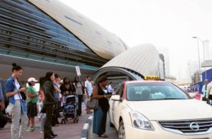 Image Credit: Gulf News Archives Under the system passengers can book a taxi via SMS, which will then be confirmed by a reply.