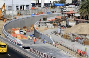      Image Credit:     Dubai Creek Crossing, 7th Crossing (Bur Dubai Side): The seventh crossing corridor consists of constructing a new roadway corridor running through Rashid Hospital compound. The main features of the project includes a two lane underpass from Umm Hurair Road to 7th Crossing corridor, two lane underpasses passing under the existing broadcast roundabout from Tariq Bin Ziyad Road to 7th Crossing Corridor, a pedestrian underpass serving Rashid Hospital Compound and a new four legged signalized intersection at 7th Crossing/Riyadh Street. ZARINA FERNANDES