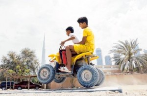      Image Credit: Ahmed Ramzan/Gulf News Archives     Kids riding quadbike at Al Safa area Dubai. Picture used for illustrative