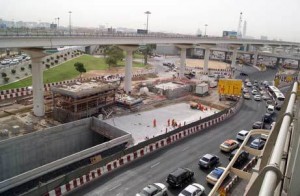 The Rashid Hospital Tunnels construction project in Bur Dubai.