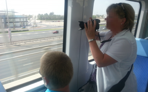 Taking pictures on and from the Metro is a big draw for tourists. (Majorie Van Leijen)