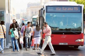 Image Credit: Francois Nel/GN archive Commuters make use of the public buses operating from Satwa bus station. The Roads and Transport revises several routes and revived previous stops in Dubai from September 1.