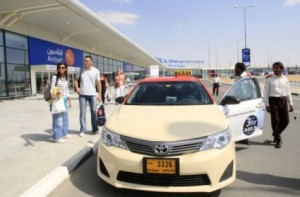 Image Credit: Zarina Fernandes/XPRESS Return fare: Taxis charge an additional Dh20 on their return trip from Al Maktoum International Airport