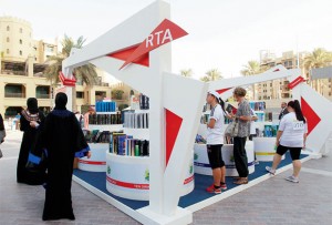 RTA’s exhibition of used books. - KT photo by Grace Guino