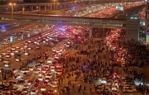 Motorists will be issued tickets and their cars impounded for three to six months if they park in the middle of the road to watch fireworks. — KT file photo