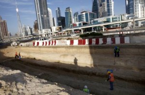 Image Credit: Virendra Saklani/Gulf News Work in progress at Dubai Canal project along Shaikh Zayed road.