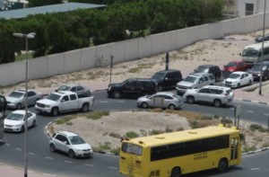 Image Credit: Atiq-ur-Rehman/Gulf News The exit and the two roundabouts leading to the Business Bay Metro station and Emarat Atrium on Umm Amara Street and Shaikh Zayed Road have seen heavy traffic jams.