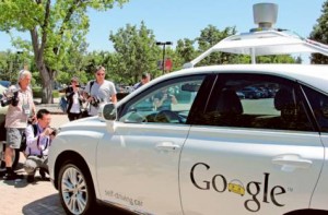 Image Credit: AFP A Google self-driving car is seen in Mountain View, California.