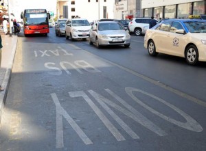 Motorists urged to abide by rules and avoid driving private vehicles on bus priority lanes. (Supplied)