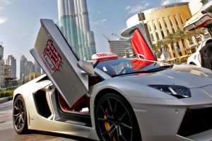 One of the ultra-luxury taxis at The Dubai Mall. — Supplied photo