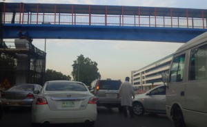 Traffic on Mankhool Street, where the new parking cards will be issued. (Supplied)