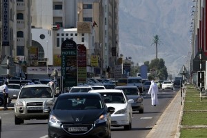 Hamad Bin Abdullah Road, the main thoroughfare in Fujairah, will undergo a Dh323 million upgrade. Satish Kumar / The National