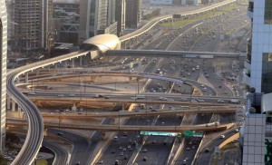 A view of Shaikh Zayed Road in Dubai. Driven by infrastructure investments, the Dubai construction sector is poised to outperform the overall UAE market. - Photo by Dhes Handumon