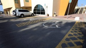 Parking for the disabled are provided at convenient slots closest to buildings and ramps, provided they have handicap stickers. - Photo by Dhes Handumon